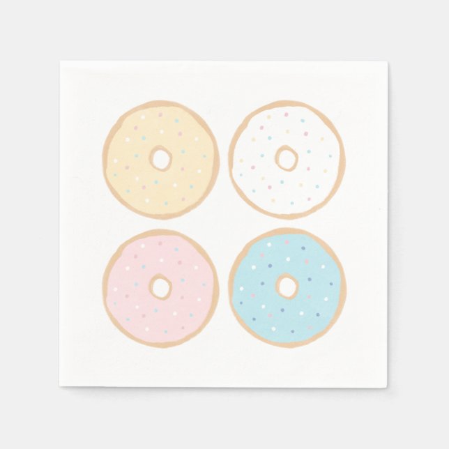 Serviette En Papier Saupoudrer bébé Donut (Devant)