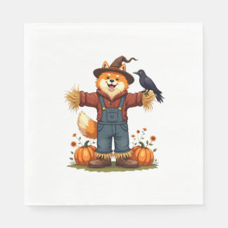 Serviette En Papier Scarecrow Samoyé Dog