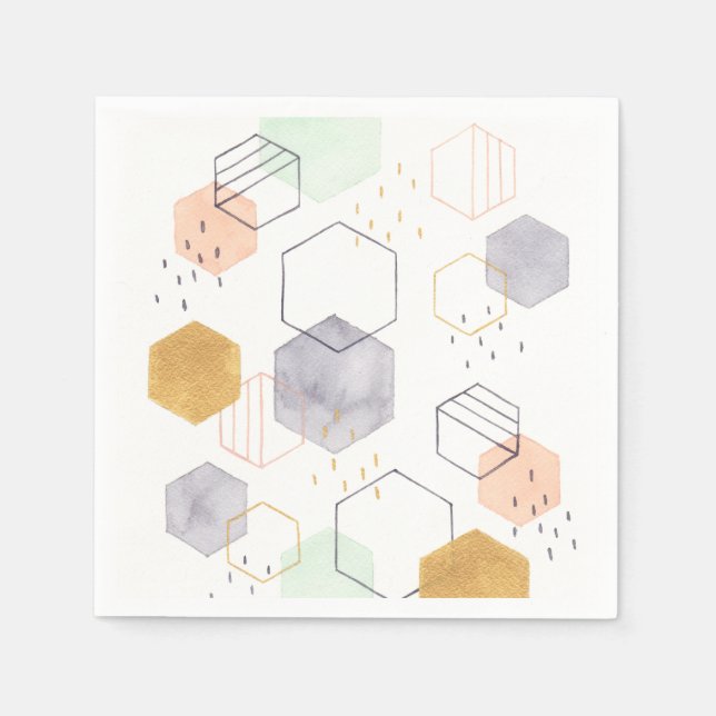 Serviette En Papier Scatter hexadécimal (Devant)