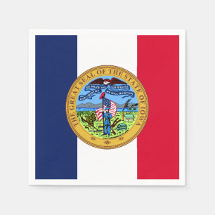 Serviette En Papier Sceau de l'Iowa, Iowa