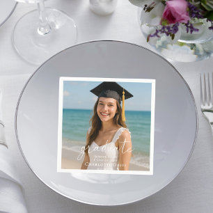 Serviette En Papier Scénario de photo de fête de fin d'études