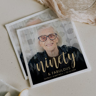 Serviette En Papier Scénario de photo pour une fête d'anniversaire de 