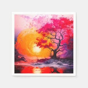 Serviette En Papier Scène Ai