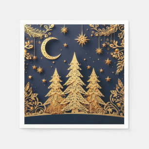 Serviette En Papier Scène de l'Arbre Magique – Reflets de la période d