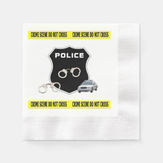 Serviette En Papier Scène policière