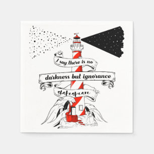 Serviette En Papier Schakespeare citation Illustration de phare