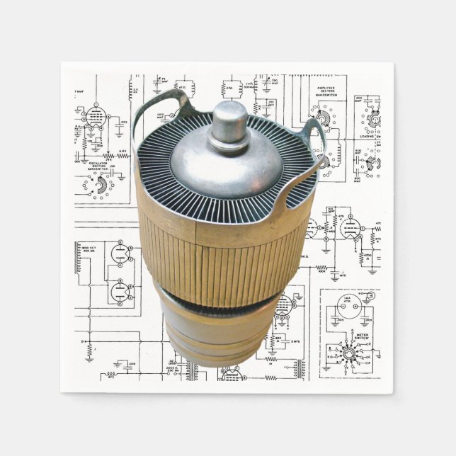 Serviette En Papier Schéma du tube de transmission en céramique (Devant)