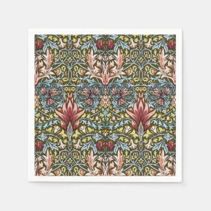 Serviette En Papier Schéma floral William Morris Snakeshead