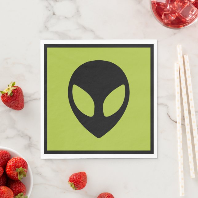 Serviette En Papier Science-fiction Alien spatiale Extraterrestre (En situation)