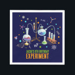 Serviette En Papier Science Invitations d'anniversaire<br><div class="desc">Élevez l'atmosphère de fête à thème scientifique avec nos serviettes Anniversaires de enfants de Chimie Set! Ces serviettes vibrantes présentent un design captivant d'un ensemble de chimie aux accents néons, complétant parfaitement votre célébration scientifique. Laissez vos petits scientifiques apprécier leurs collations et gâteries tout en s'immergeant dans le monde de...</div>