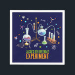 Serviette En Papier Science Invitations d'anniversaire<br><div class="desc">Élevez l'atmosphère de fête à thème scientifique avec nos serviettes Anniversaires de enfants de Chimie Set! Ces serviettes vibrantes présentent un design captivant d'un ensemble de chimie aux accents néons, complétant parfaitement votre célébration scientifique. Laissez vos petits scientifiques apprécier leurs collations et gâteries tout en s'immergeant dans le monde de...</div>