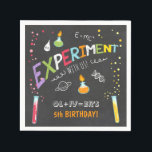 Serviette En Papier Science Paper Napkin Expérience Lab Anniversaire<br><div class="desc">♥ Ces serviettes en papier sont un grand complément à votre fête ! Thème scientifique.</div>
