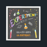 Serviette En Papier Science Paper Napkin Expérience Lab Anniversaire<br><div class="desc">♥ Ces serviettes en papier sont un grand complément à votre fête ! Thème scientifique.</div>