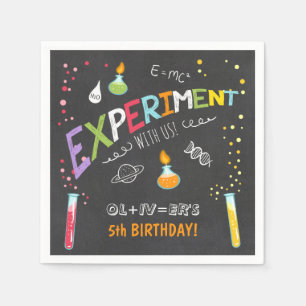Serviette En Papier Science Paper Napkin Expérience Lab Anniversaire