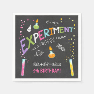 Serviette En Papier Science Paper Napkin Expérience Lab Anniversaire