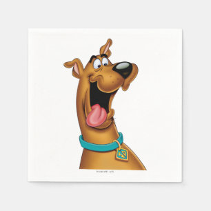 Serviette En Papier Scooby-Doo a excité le visage