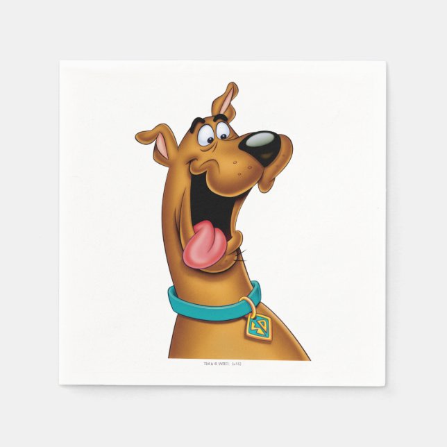 Serviette En Papier Scooby-Doo a excité le visage (Devant)