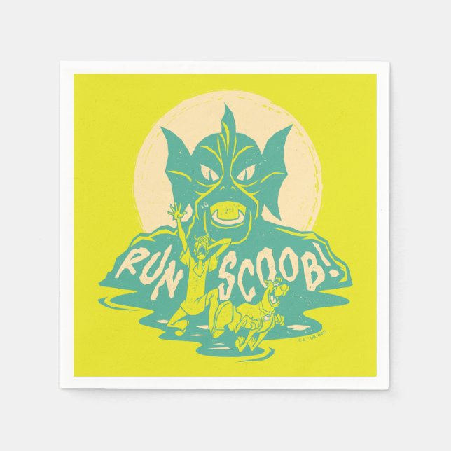 Serviette En Papier Scooby-Doo | Courez Scoob ! (Devant)
