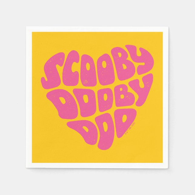 Serviette En Papier Scooby Doo Doo Heart (Devant)