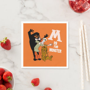 Serviette En Papier Scooby-Doo   M est pour Monster