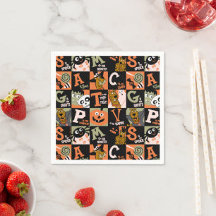 Serviette En Papier Scooby-Doo   Motif Halloween