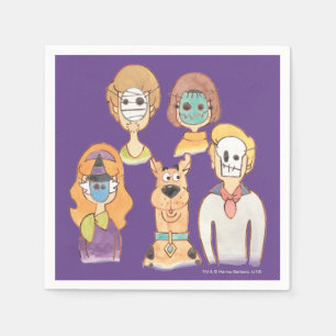 Serviette En Papier Scooby-Doo   Nos masques Halloween