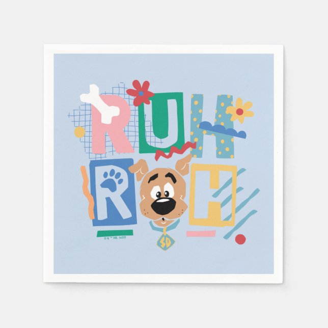 Serviette En Papier Scooby-Doo | Ruh Roh Baby Scooby-Doo (Devant)