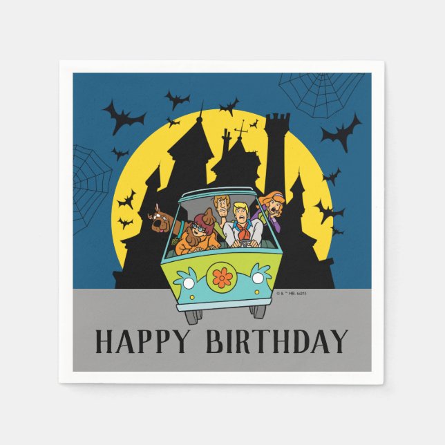 Serviette En Papier Scooby Doo Spooktacular Halloween Anniversaire (Devant)