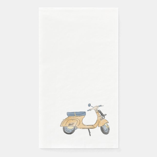Serviette En Papier scooter napkin (Devant)