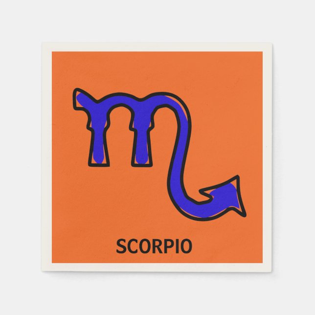 Serviette En Papier Scorpio (Devant)