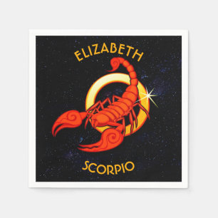 Serviette En Papier Scorpio Zodiac Anniversaire Connexion Avec Votre N