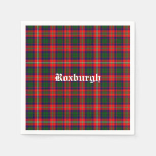 Serviette En Papier Scotland Roxburgh District Tartan Personnalisé