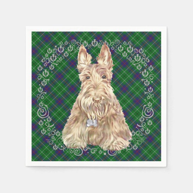 Serviette En Papier Scottie Duncan Tartan (Devant)