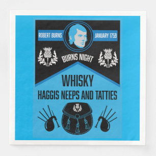 Serviette En Papier Scottish Burns Night Super
