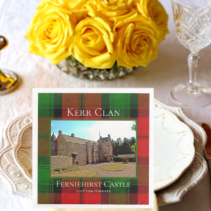 Serviette En Papier Scottish Kerr Clan Ferniehirst Castle Papier Napki