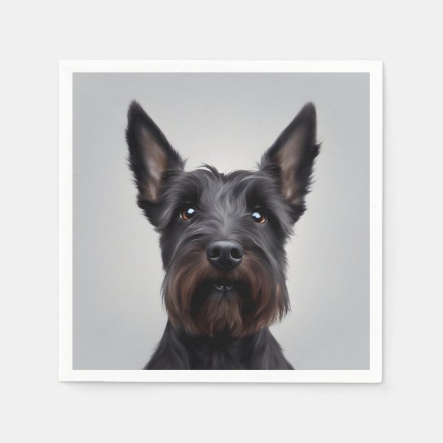 Serviette En Papier Scottish Terrier (Devant)