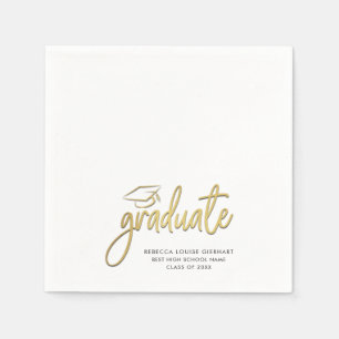 Serviette En Papier Script photo de la Grad Party 2024