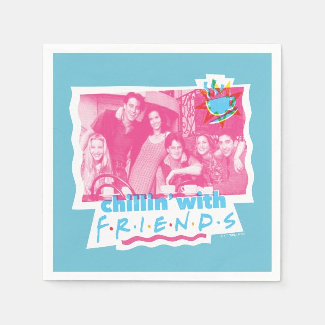 Serviette En Papier Se détendre avec FRIENDS™ (Devant)