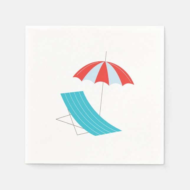 Serviette En Papier Sea umbrella chair (Devant)
