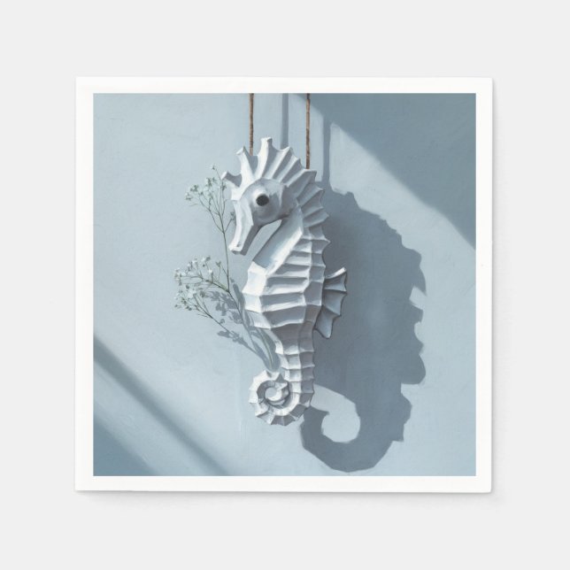 Serviette En Papier Seahorse (Devant)