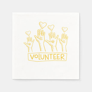 Serviette En Papier Secourt bénévole Charité Bénévoles bénévoles G