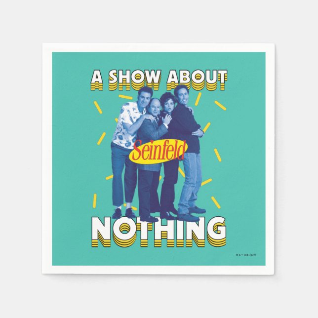 Serviette En Papier Seinfeld | A Show About Nothing (Devant)