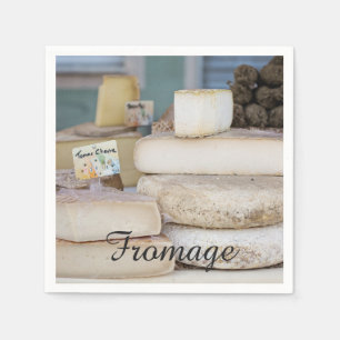 Serviette En Papier Sélection de Fromage Rustique Français
