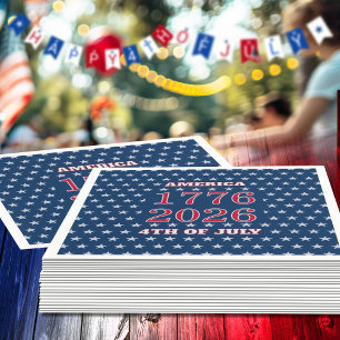 Serviette En Papier Semiquincentenaire Star Spangled 250e 1776-2026