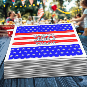 Serviette En Papier Semiquincentennial Stars & Stripes 250 Ans
