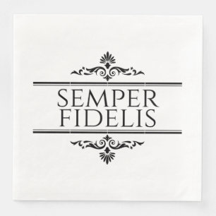 Serviette En Papier Semper Fidelis