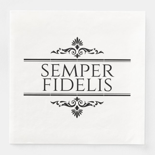 Serviette En Papier Semper Fidelis (Devant)