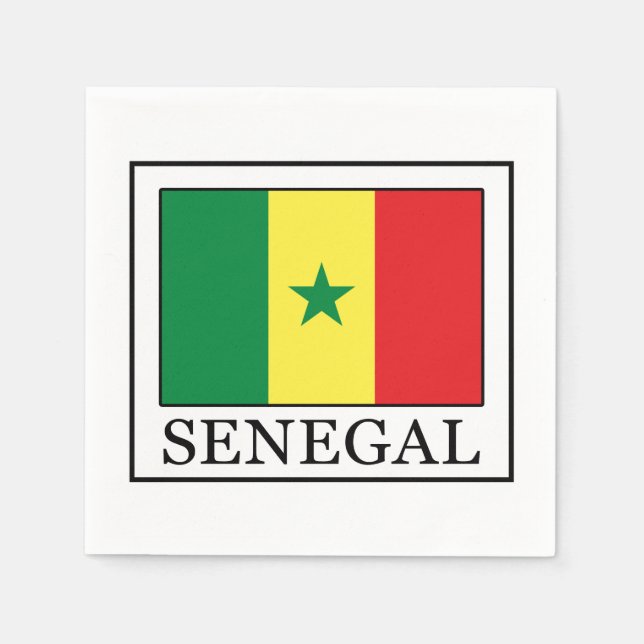 Serviette En Papier Sénégal (Devant)