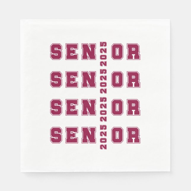 Serviette En Papier Senior 2025 (Devant)