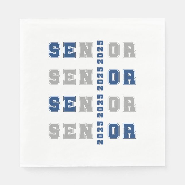 Serviette En Papier Senior 2025 (Devant)